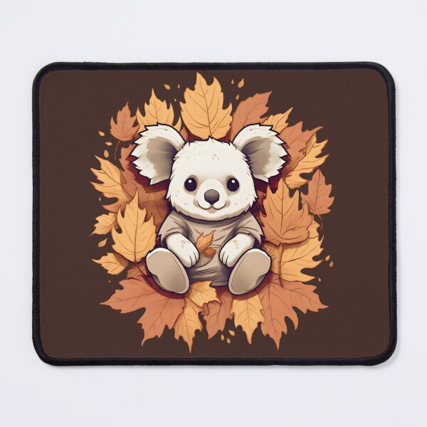 Item preview, Anime Koala in Fall Leaf Bed designed and sold by InkedBeasts.