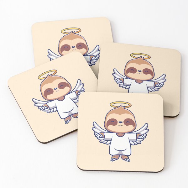 Item preview, Sloth's Serene Soar: Cute Angelic Flight designed and sold by hjian8219.