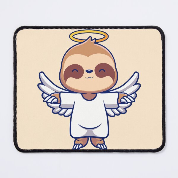 Item preview, Sloth's Serene Soar: Cute Angelic Flight designed and sold by hjian8219.