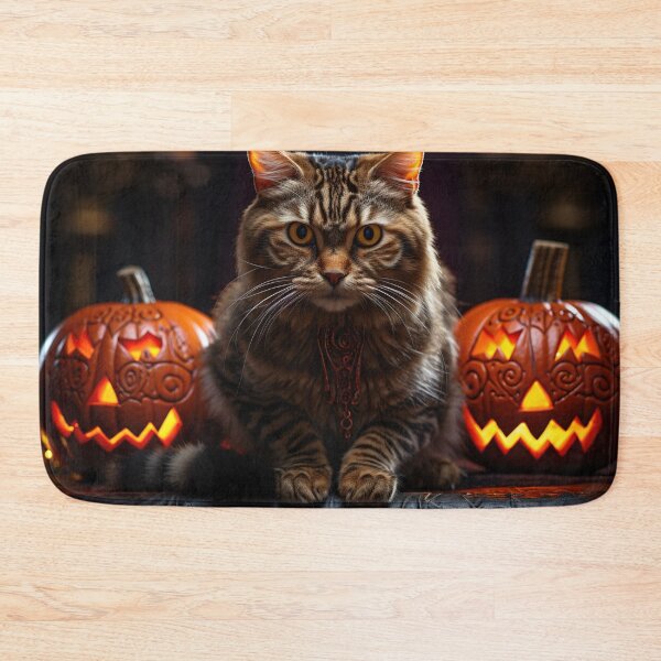 Item preview, Halloween Cat waits  for Treats designed and sold by CosmicBlesedEye.
