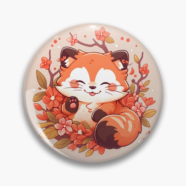 Item preview, Waving Anime Red Panda in Fall designed and sold by InkedBeasts.