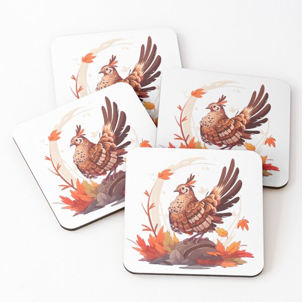 Item preview, Proud Ruffed Grouse on Rock designed and sold by InkedBeasts.