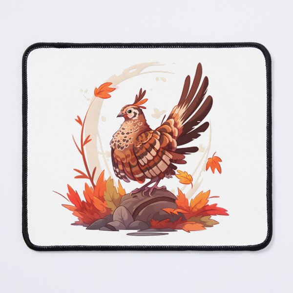 Item preview, Proud Ruffed Grouse on Rock designed and sold by InkedBeasts.