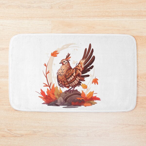 Item preview, Proud Ruffed Grouse on Rock designed and sold by InkedBeasts.