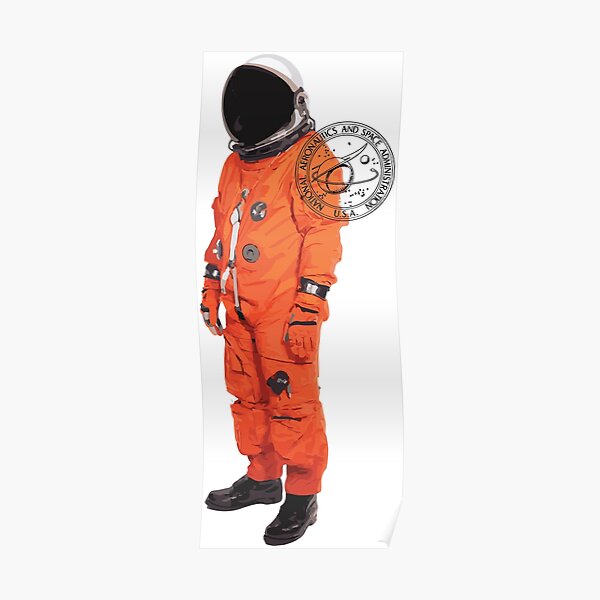 NASA Orange Suit Poster