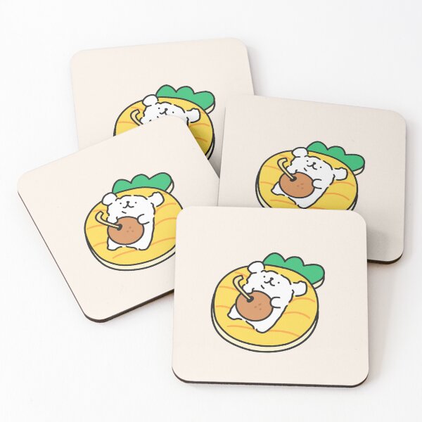 Item preview, Cute Line Puppy Maltese - Pineapple & Coconut designed and sold by sleepycharis.