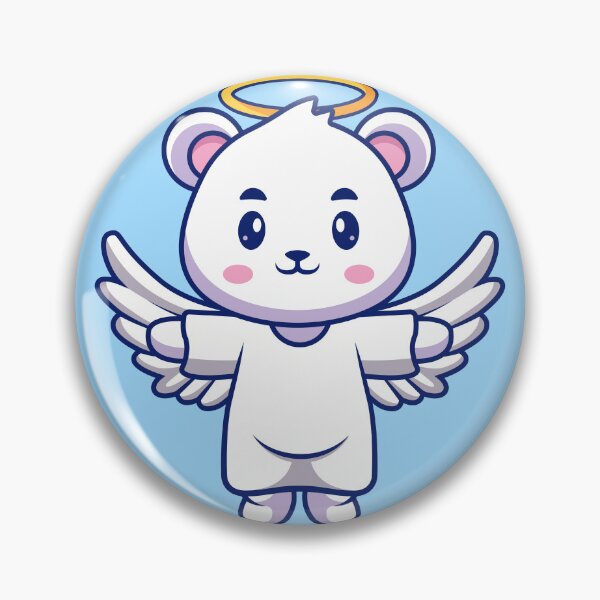 Item preview, Polar Serenity: Cute Angelic Polar Bear designed and sold by hjian8219.