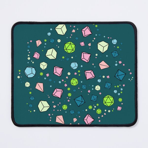 Item preview, Neon Dice Set Pattern Tabletop RPG designed and sold by pixeptional.