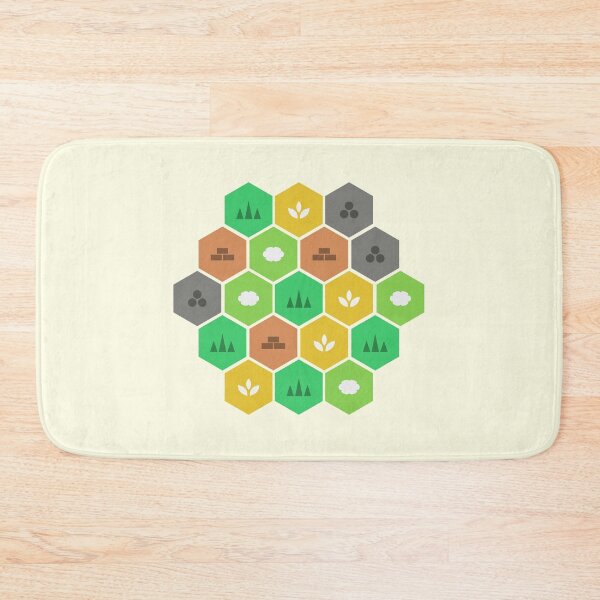 Item preview, Minimalist Settlers Tile Board Games designed and sold by pixeptional.