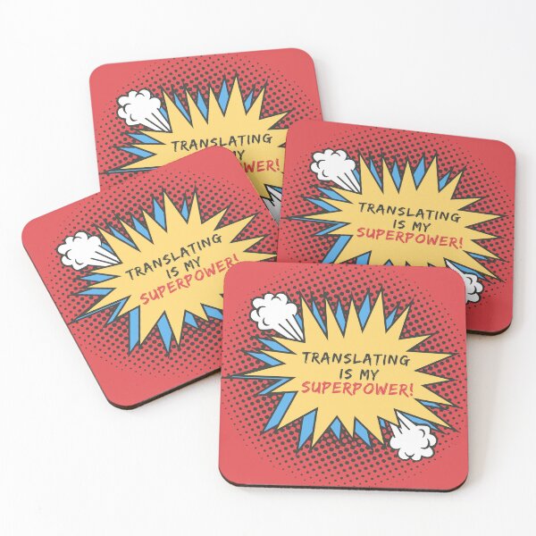 Item preview, Translating is my Superpower Comic Cloud designed and sold by Neeshki.