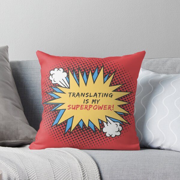 Item preview, Translating is my Superpower Comic Cloud designed and sold by Neeshki.