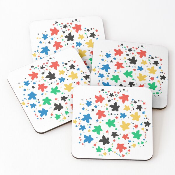 Item preview, Meeple Colorful Pattern Board Games designed and sold by pixeptional.