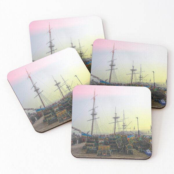 Item preview, Whitby Harbour Misty Morning  designed and sold by Alisonchambers2.