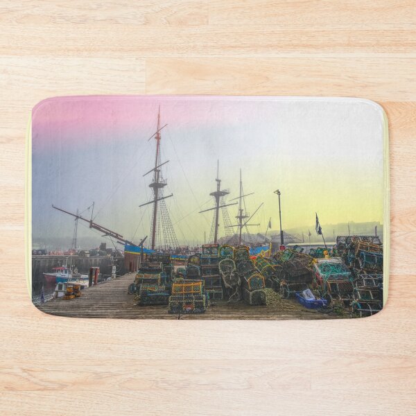 Item preview, Whitby Harbour Misty Morning  designed and sold by Alisonchambers2.