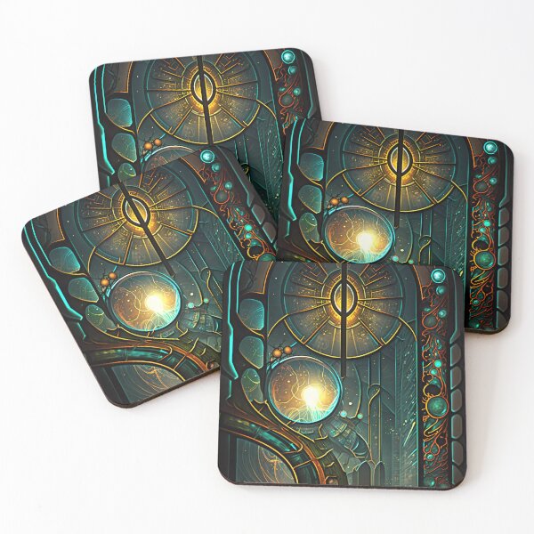 Item preview, “Cyberpunk Mosaic: Futuristic Circuit Art” designed and sold by Art-Vortex-fr.