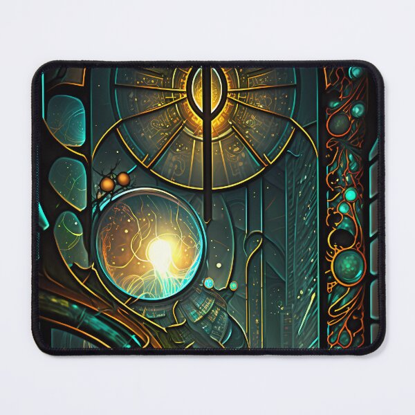 Item preview, “Cyberpunk Mosaic: Futuristic Circuit Art” designed and sold by Art-Vortex-fr.