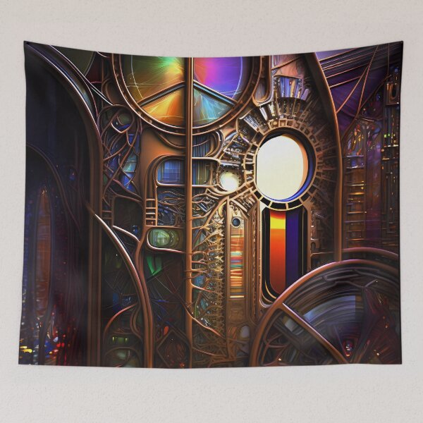 Item preview, “Cyberpunk Mosaic: Futuristic Circuit Art” designed and sold by Art-Vortex-fr.