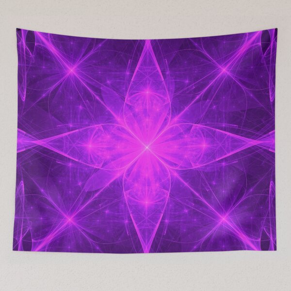 Item preview, Infinite Purple Flowers of the Gods | Fractal Art by Douglas James designed and sold by SirDouglasFresh.