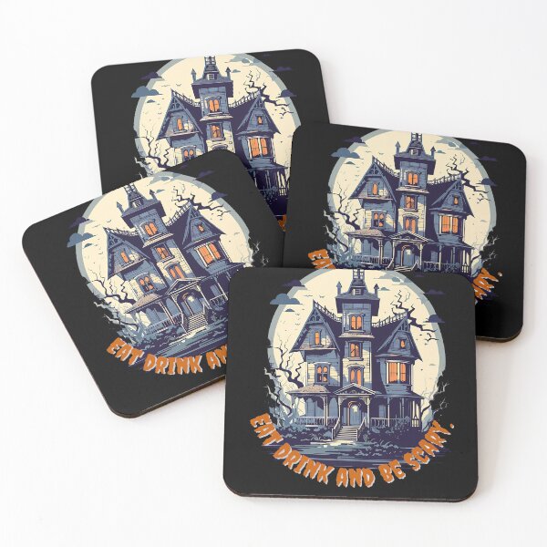 Item preview, Eat Drink Scary Haunted House Party Halloween  designed and sold by Yellowriversss.