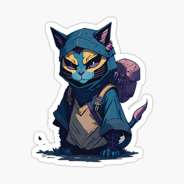 Item preview, Modern Samurai Catana, Inspired Art for Someone Who Loves Japanese Cats designed and sold by tharaka-merch.