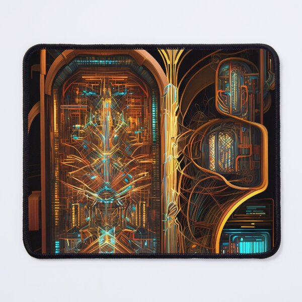 Item preview, “Cyberpunk Mosaic: Futuristic Circuit Art” designed and sold by Art-Vortex-fr.