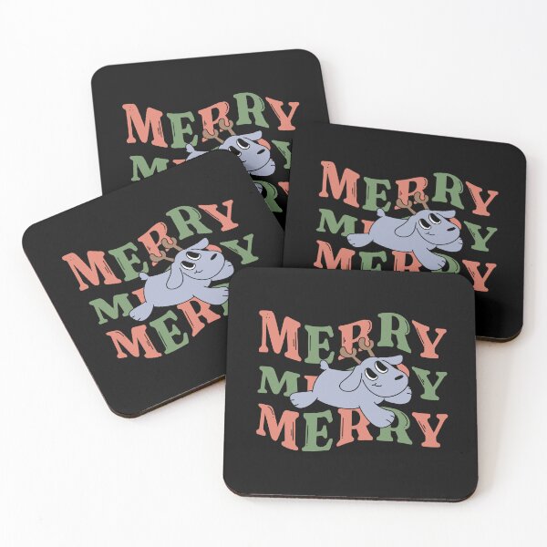 Item preview, Merry xmas cute reindeer dog groovy retro vintage Christmas matching family  designed and sold by TNwandesignart.