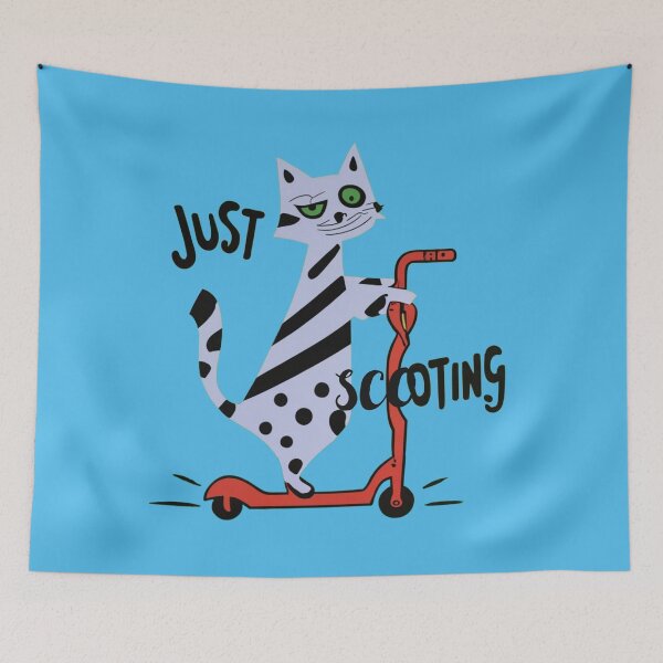Item preview, Cat Just Scooting designed and sold by Glamalt.
