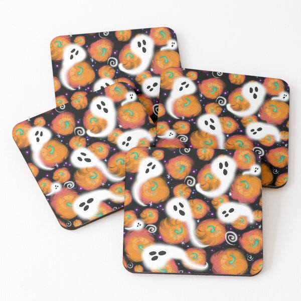 Item preview, Haunted ghost Halloween pumpkin patch designed and sold by ookaiyah.