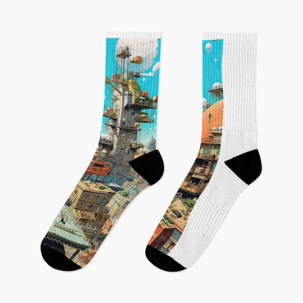Item preview, Vintage Surrealism Art Futuristic City designed and sold by WartonnoArt.