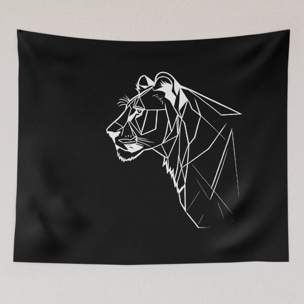 Item preview, White Line Lioness designed and sold by DiscoGypsyFish.
