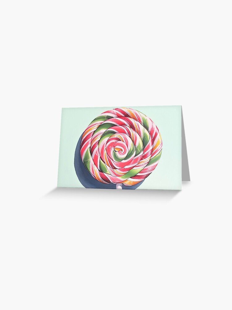 Thumbnail 1 of 2, Greeting Card, Like This Lollipop - Brighton designed and sold by ArtJohnWilliams.