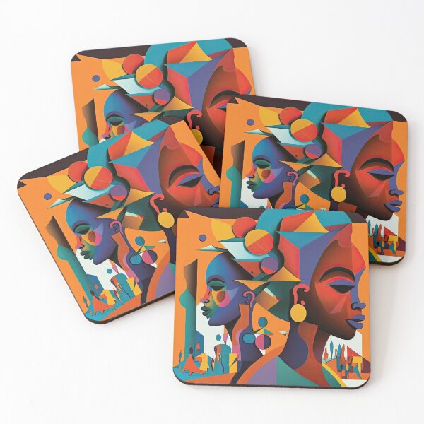 Item preview, African Tribe Bauhaus Design designed and sold by ArtificialGenes.