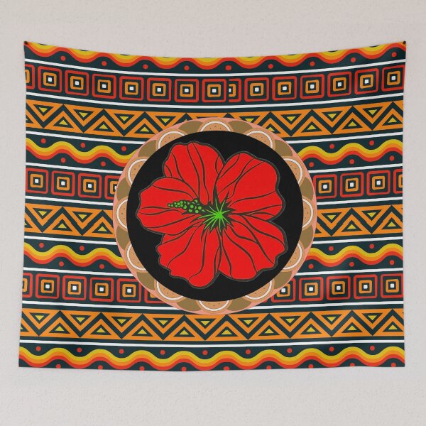 Artikelvorschau, Helles Blumenmuster des afrikanischen Stammes entworfen und verkauft von Nishad4.