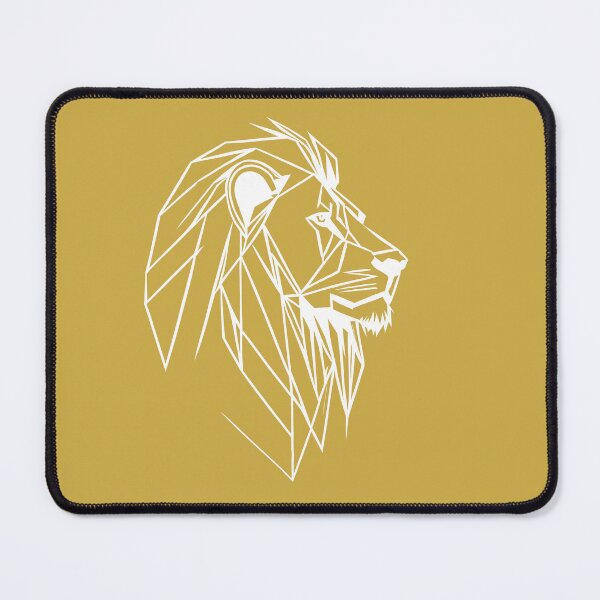Item preview, White Line Lion Sundance Gold BG designed and sold by DiscoGypsyFish.