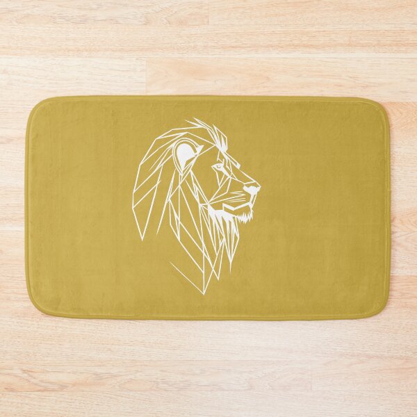 Item preview, White Line Lion Sundance Gold BG designed and sold by DiscoGypsyFish.