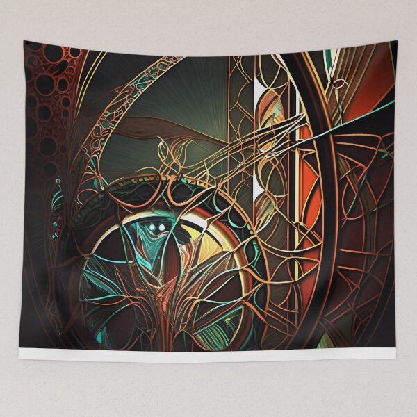 Item preview, “Cyberpunk Mosaic: Futuristic Circuit Art” designed and sold by Art-Vortex-fr.