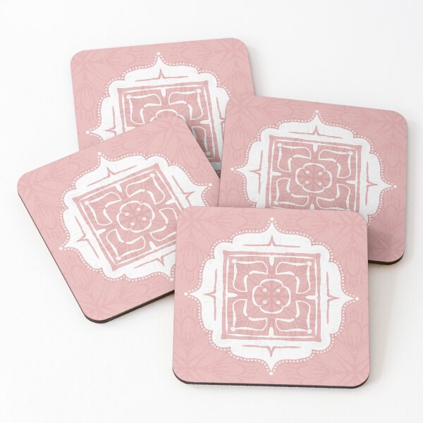 Item preview, Lotus Medallion - Rose + Snow designed and sold by Irene Estelle.