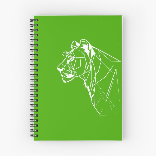 Item preview, White Line Lioness Kelly Green BG designed and sold by DiscoGypsyFish.