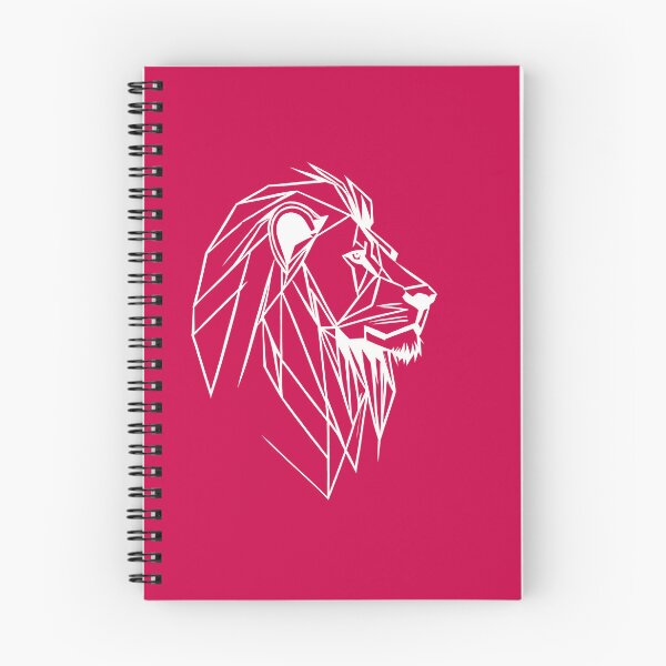 Artikelvorschau, White Line Lion Crimson Red BG entworfen und verkauft von DiscoGypsyFish.