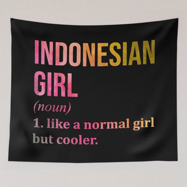 Item preview, Indonesian Girl Definition Indonesia in Watercolor designed and sold by XCIV.