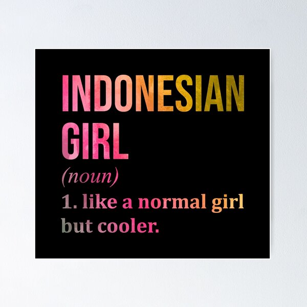 Item preview, Indonesian Girl Definition Indonesia in Watercolor designed and sold by XCIV.