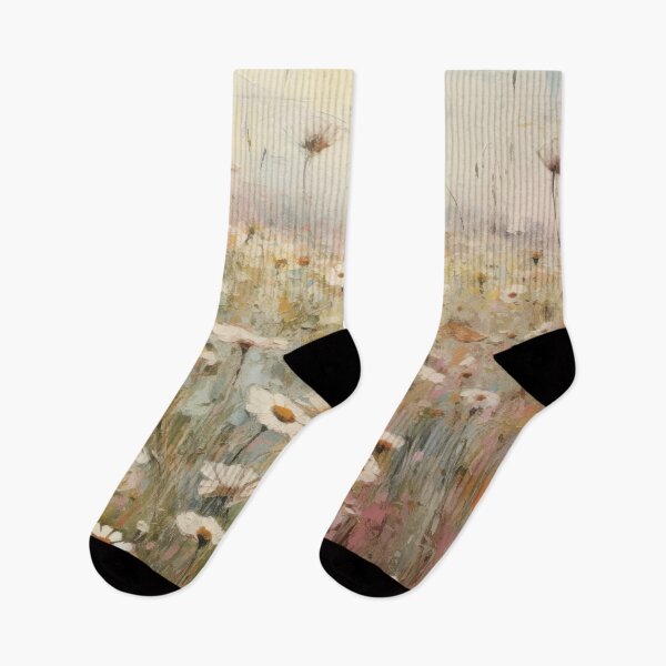 Item preview, Vintage Wildflower Field Daises Painting designed and sold by VisionDuke.