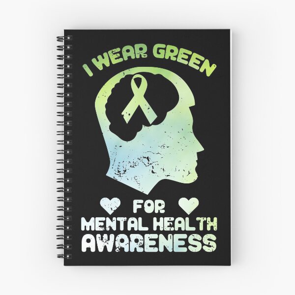 Item preview, I Wear Green For Mental Health Awareness designed and sold by stuch75.