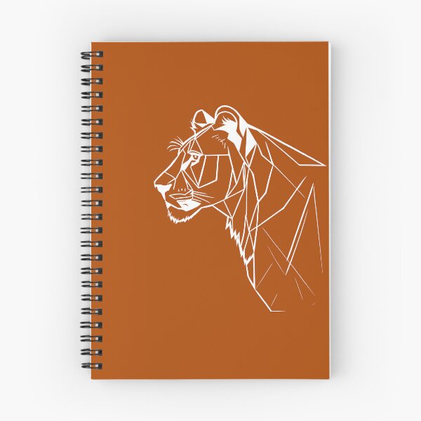 Item preview, White Line Lioness Rust Orange BG designed and sold by DiscoGypsyFish.
