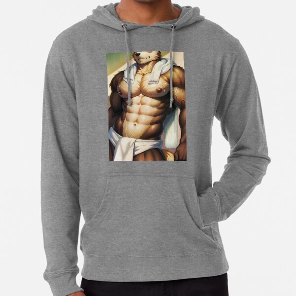 Bara Tiddies Barazoku Sexy Gay Male Art Erotic Bulge Yaoi Sweatshirt