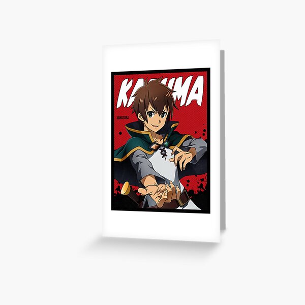 Kazuma Satou Greeting Card for Sale by susuyachan