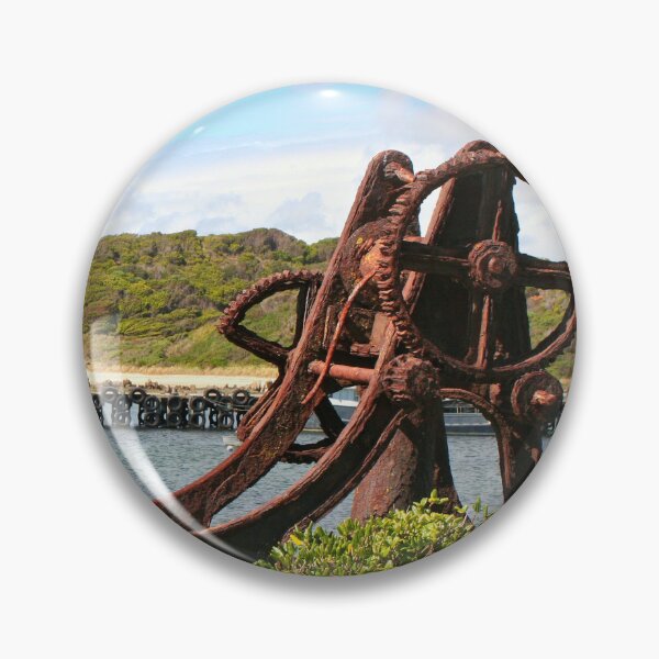 Item preview, King Island jetty and old machinery, Australia designed and sold by FranWest.