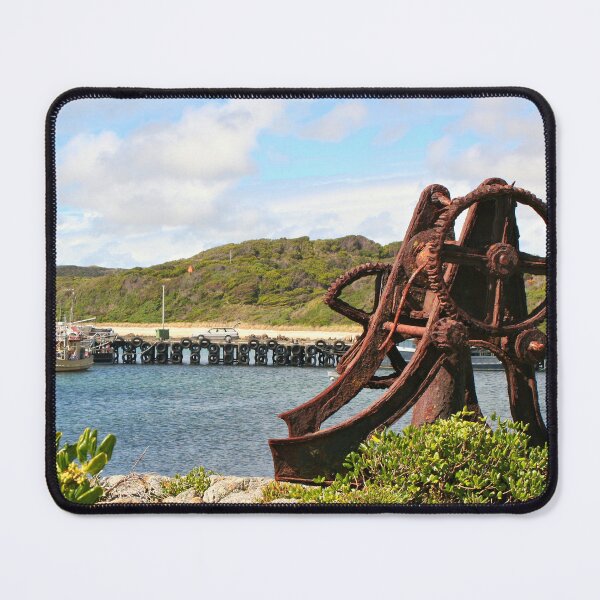 Item preview, King Island jetty and old machinery, Australia designed and sold by FranWest.