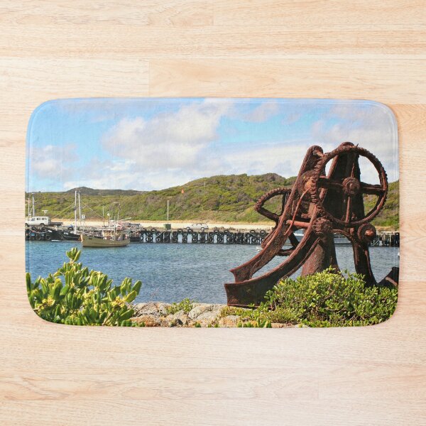 Item preview, King Island jetty and old machinery, Australia designed and sold by FranWest.
