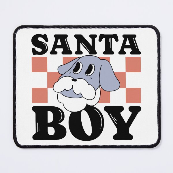 Item preview, Santa boy cute dog groovy retro vintage Christmas xmas matching family designed and sold by TNwandesignart.